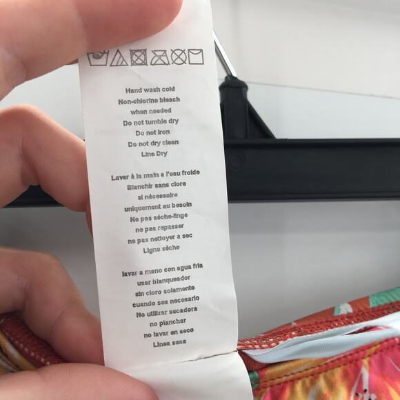 The Bikini Lab Orange Tropical Bikini Bottom S NWT - Picture 8 of 8